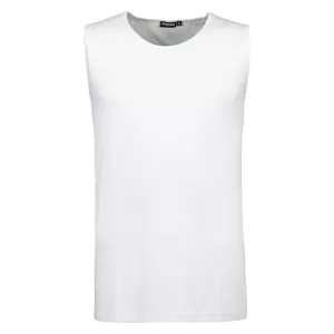 Tshirt débardeur  Grande Taille blanc Comfort Fit