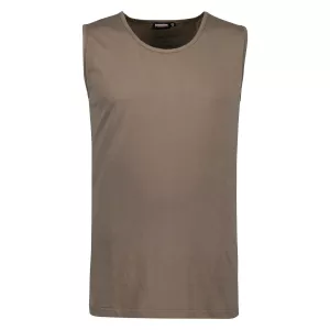 Tshirt débardeur  Grande Taille kaki clair Comfort Fit