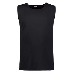 Tshirt débardeur  Grande Taille noir Comfort Fit