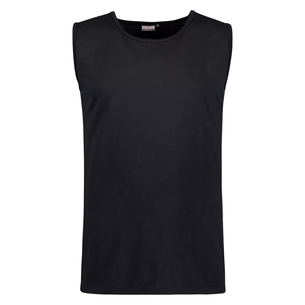 Tshirt débardeur  Grande Taille noir Comfort Fit-3XL