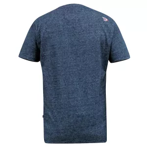 T-shirt Mélange de bleu marine Noël manche courte 3XL à  6XL - Rocking Santa-6XL