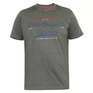 Pack de 2 T-shirts bleu marine et kakhi manche courte 3XL à  8XL-6XL