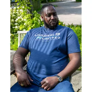 Pack de 2 T-shirts bleu marine et kakhi manche courte 3XL à  8XL-6XL