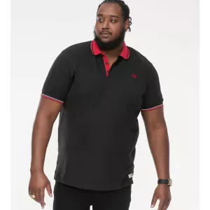 Polo noir manche courte 3XL à 6XL - Chester-4XL