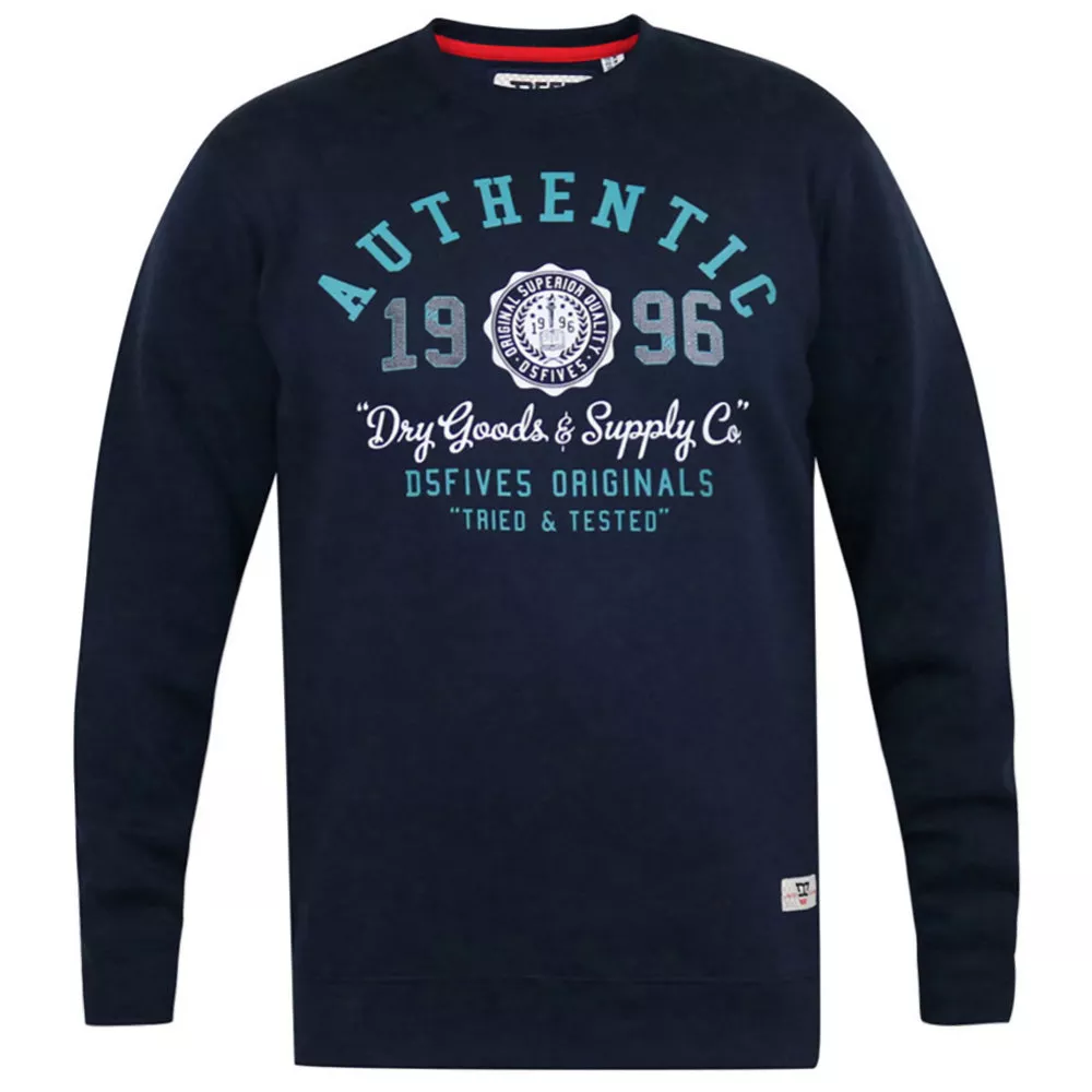 Sweat à col rond classique bleu marine de 3XL à  6XL - Authentic-6XL