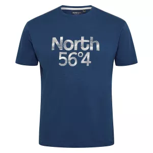 North 56°4 T-shirt manche courte bleu pétrole 3XL à 8XL - NORTH