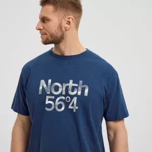 North 56°4 T-shirt manche courte bleu pétrole 3XL à 8XL - NORTH-5XL