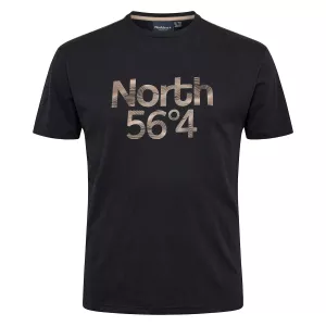 North 56°4 T-shirt manche courte noir 3XL à 8XL - NORTH