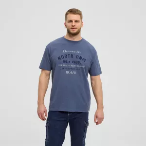 North 56DENIM T-shirt manche courte bleu admiral 3XL à 8XL - North 56 DNM-3XL