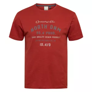 North 56DENIM T-shirt manche courte rouille 3XL à 8XL - North 56 DNM