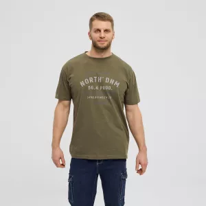 North 56DENIM T-shirt manche courte vert olive 3XL à 8XL - North 56 DNM-5XL