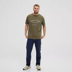 North 56DENIM T-shirt manche courte vert olive 3XL à 8XL - North 56 DNM-5XL