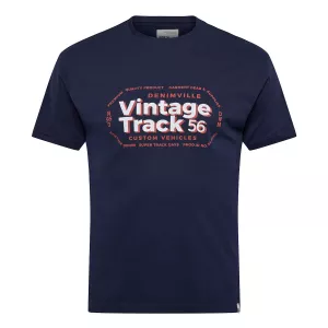 North 56DENIM T-shirt manche courte bleu marine 3XL à 8XL - Vintage Track 56