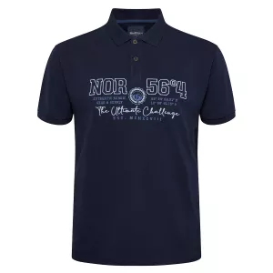North 56°4 Polo bleu marine de 3XL à 10XL