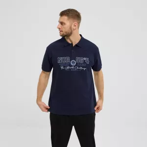 North 56°4 Polo bleu marine de 3XL à 10XL-10XL