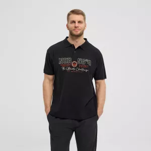 North 56°4 Polo noir de 3XL à 10XL-3XL