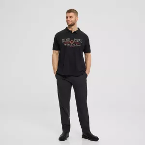 North 56°4 Polo noir de 3XL à 10XL-3XL