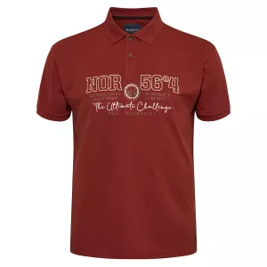 North 56°4 Polo rouille de 3XL à 10XL
