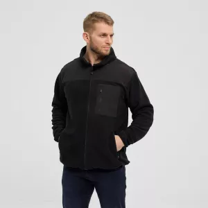 Veste polaire bimatière noir de 3XL à 8XL-4XL