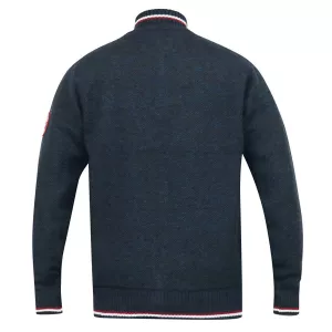 Pull cardigan Zippé Mélange de bleu de 3XL à 8XL - ABERDARE -5XL