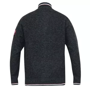 Pull cardigan Zippé Mélange de gris foncé de 3XL à 8XL - ABERDARE -6XL