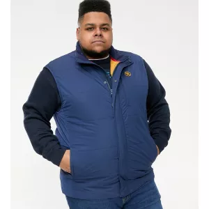 Veste sans manche matelassée bleu marine de 3XL à 6XL-5XL