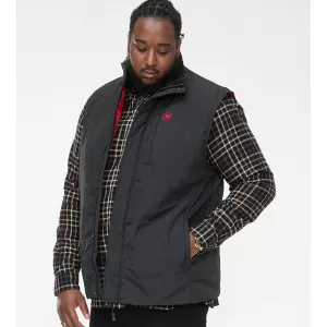 Veste sans manche matelassée noir de 3XL à 6XL-5XL