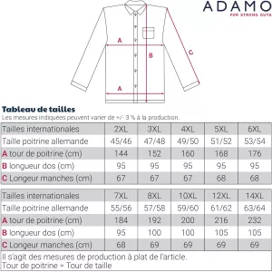 Chemise manche longue business blanche modèle JOHN-10XL