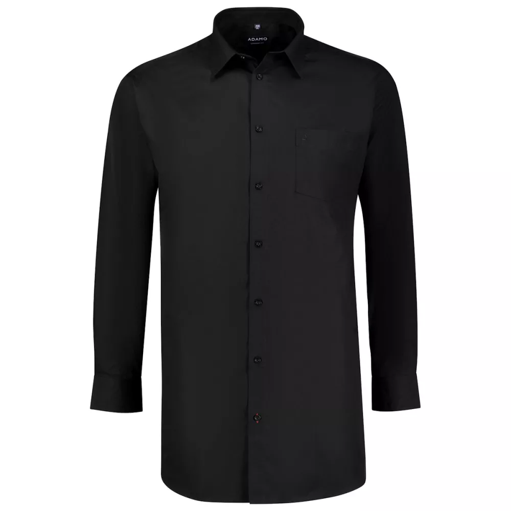 Chemise manche longue business noire du 4XL au 10XL JOHN-4XL