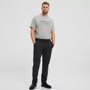 Pantalon North56° taille élastique gris foncé-4XL