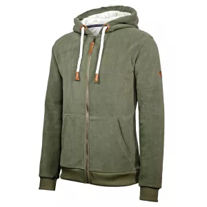 Veste en polaire zippé vert olive de 3XL à 10XL-3XL