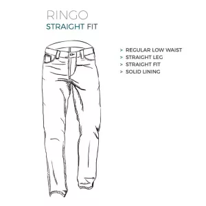 North jeans Ringo bleu foncé délavé de 36US à 62US-P48