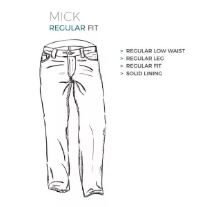 North jeans Mick bleu foncé délavé de 36US à 62US-P40