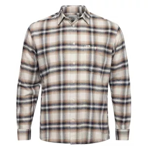 Surchemise Boutonnée carreaux gris ocre orange et noir