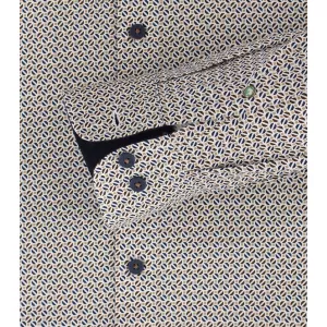 Chemise manche longue Motif marron de 2XL à 6XL-6XL