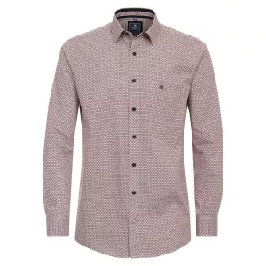 Chemise manche longue Motif rouge orange de 2XL à 6XL