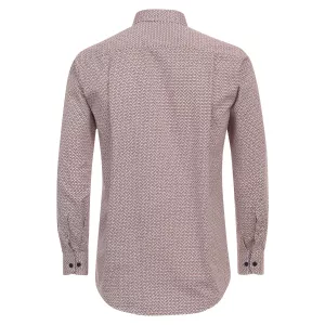 Chemise manche longue Motif rouge orange de 2XL à 6XL-2XL