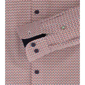 Chemise manche longue Motif rouge orange de 2XL à 6XL-6XL