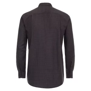 Chemise en flanelle petis carreaux marron bleu marine-4XL