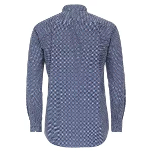 Chemise manche longue bleue motif de 2XL à 6XL-5XL