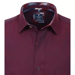 Chemise manche longue Aubergine de 2XL à 6XL-3XL