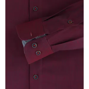 Chemise manche longue Aubergine de 2XL à 6XL-6XL