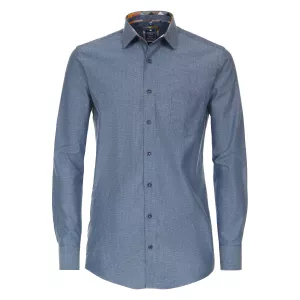 Chemise manche longue bleu clair denim de 2XL à 6XL-6XL