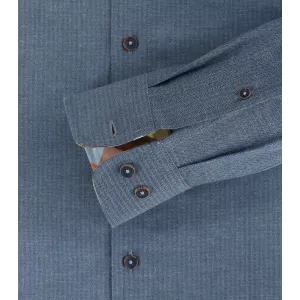 Chemise manche longue bleu clair denim de 2XL à 6XL-5XL