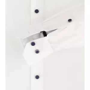Chemise manche longue blanche de 2XL à 6XL-6XL