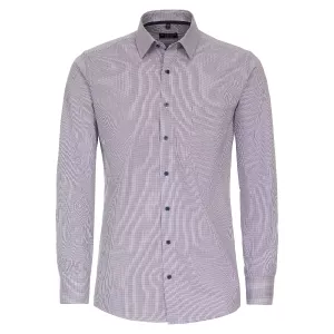 Chemise manche longue petit motif lila de 2XL à 6XL-2XL