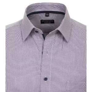 Chemise manche longue petit motif lila de 2XL à 6XL-5XL
