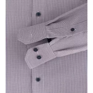 Chemise manche longue petit motif lila de 2XL à 6XL-5XL
