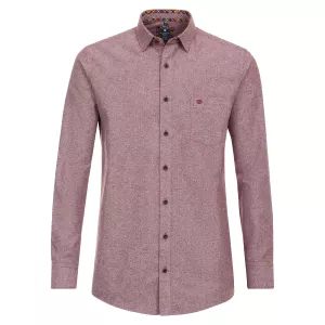 Chemise manche longue en flanelle Mélange de carmin