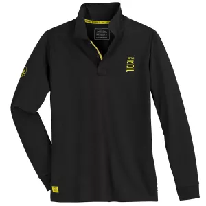 Polo manche longue noire de 3XL à 10XL